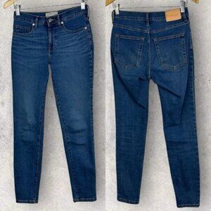 Everlane High Rise Slim Fit Denim Blue Jeans Size 26 Regular Stretch Minimalist